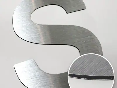 Sandwich-panel aluminum letter