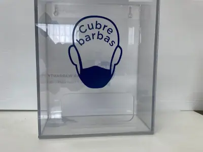 Acrylic dispenser for line supplies