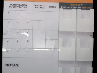 Contractor safety indicator board