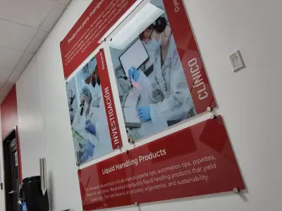 Printed internal communication wall