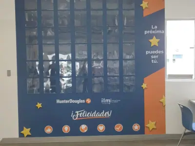 Printed wall of fame for internal recognition