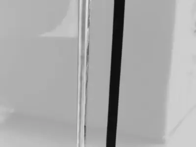 Side view of an award's polished edge