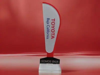 Custom shaped recognition award · Toyota