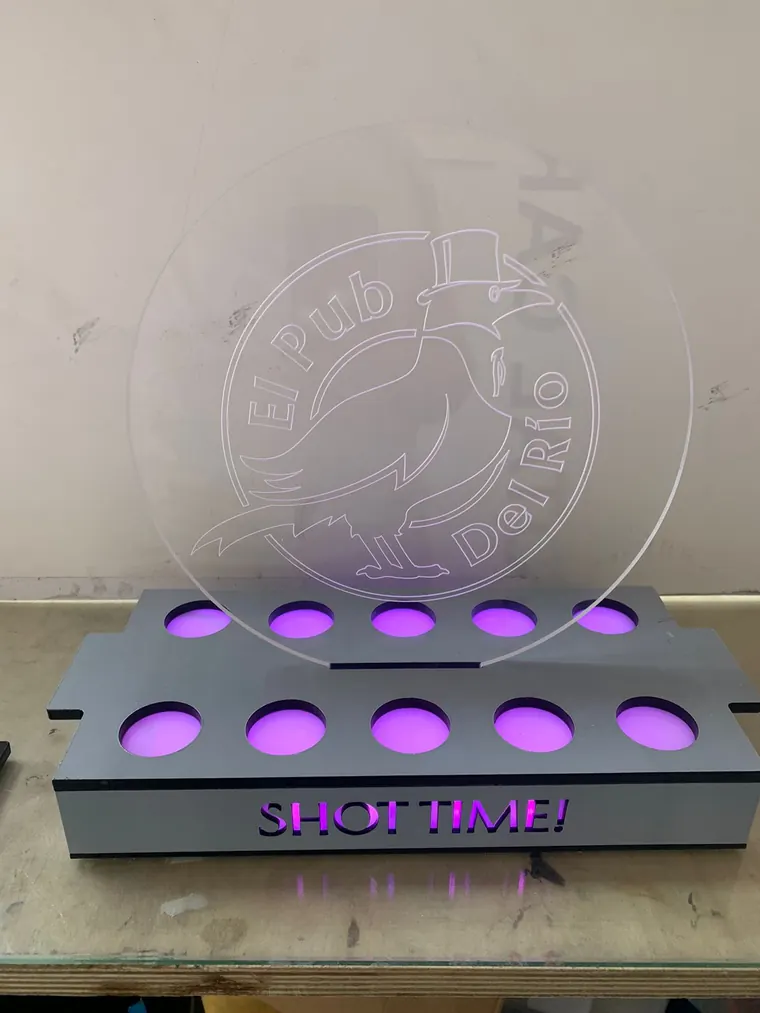 Exhibidor iluminado para producto