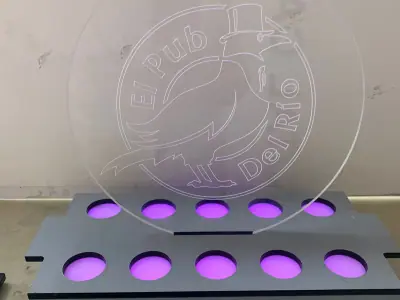 Illuminated product display