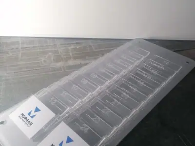 Clear acrylic card holder